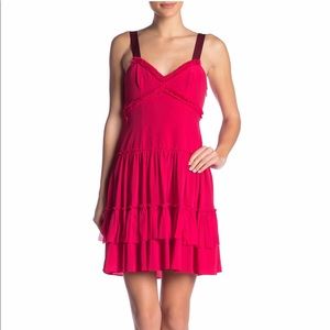 Cinq a Sept Lucia Ruffle Hem Silk Dress